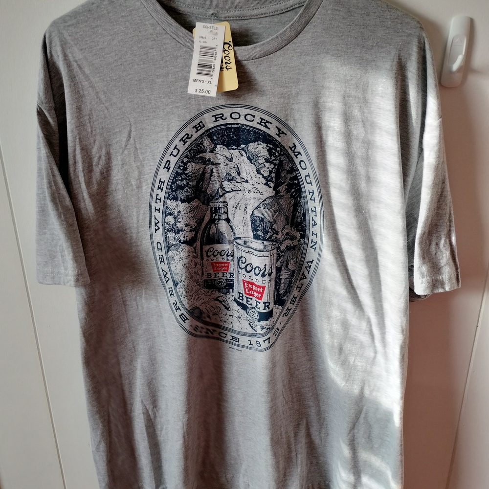 Tee Luv Men's Coors Golden Beer T-Shirt
